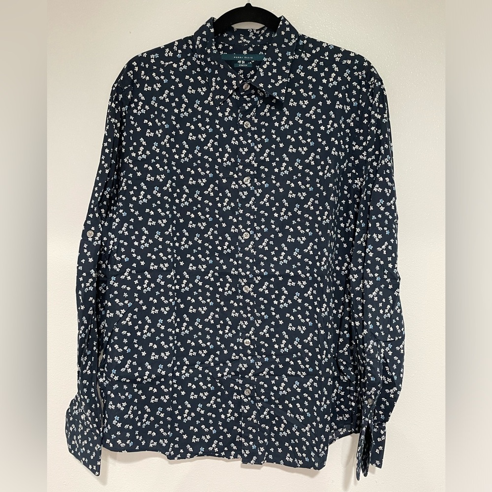 Perry Ellis blue dress shirt